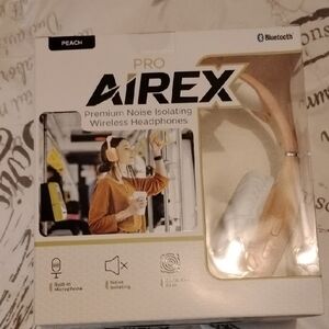 Airex Pro Peach Premium Noise Cancelling Wireless Headphones